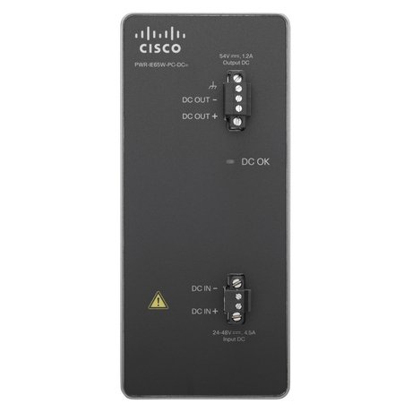 Cisco PWR-IE65W-PC-DC= adaptador e inversor de corriente Interior 65 W Negro