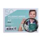 Sachet de 50 fiches BRISTOL FLASH OXFORD 2.0 perforé A7 lignées assortis