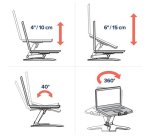 Soporte para ordenador portátil Negro Notebook Lift Stand