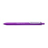 Stylo-bille pentel izee retractable ecriture moyenne  pointe 1mm encre faible       viscosite rechargeable violet