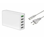 DLH DY-AU4940 chargeur d'appareils mobiles Universel Blanc Secteur Charge rapide Intérieure