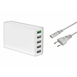 DLH DY-AU4940 chargeur d'appareils mobiles Universel Blanc Secteur Charge rapide Intérieure