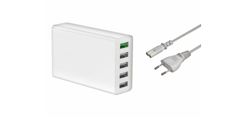 DLH DY-AU4940 chargeur d'appareils mobiles Universel Blanc Secteur Charge rapide Intérieure