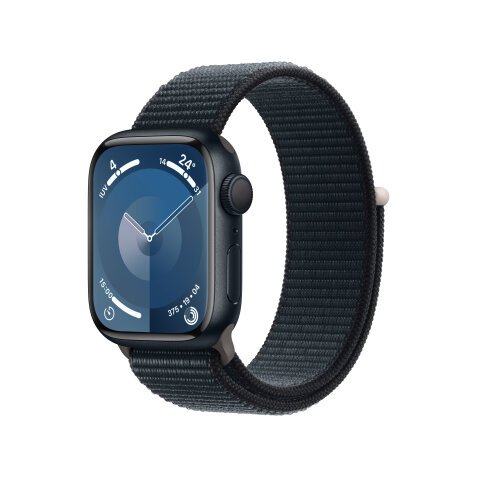 Apple Watch Series 9 41 mm Numérique 352 x 430 pixels Écran tactile Noir Wifi GPS (satellite)