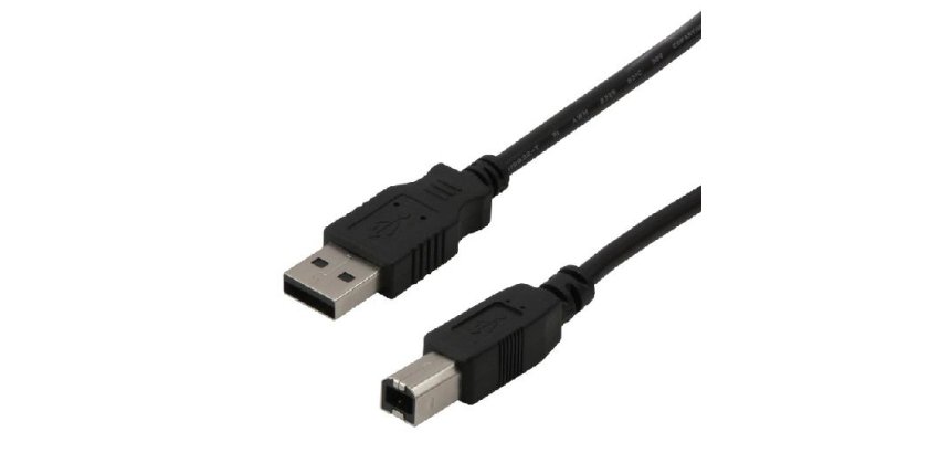 MCL câble USB A/USB B 2.0 5 m noir