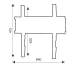 ITB OM06144 soporte para TV 165,1 cm (65") Negro