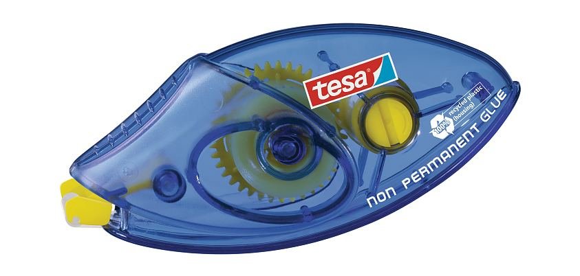 Colle tesa roller jetable adhésion temporaire ergonomique ruban haute qualité plastique emballage recyclé 8.4mmx8.5m