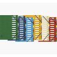 Trieur HARMONIKA® à fenêtres avec élastiques véritable carte lustrée 12 compartiments