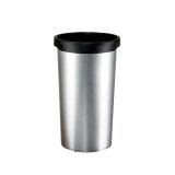 Collecteur rond Iris 50L en PP - Diamètre 38cm, hauteur 73 cm coloris Gris