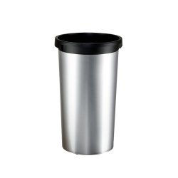 Collecteur rond Iris 50L en PP - Diamètre 38cm, hauteur 73 cm coloris Gris