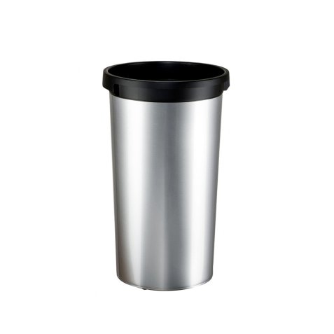 Collecteur rond Iris 50L en PP - Diamètre 38cm, hauteur 73 cm coloris Gris