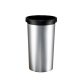 Collecteur rond Iris 50L en PP - Diamètre 38cm, hauteur 73 cm coloris Gris