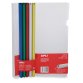 Kit reliure apli agipa polypropylène 30f bord incurvé 10x297mm sachet 5 baguettes couleur+5 couvertures transparentes