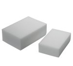 Paquet de 12 Gommes nettoyantes en résine de mélamine Miraclean - Dim. L10 x H2,8 x P6 cm Blanc