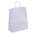 Sac kraft blanc apli 25x11x31cm paquet 50 unités