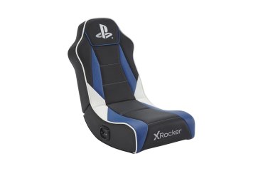 X Rocker 2021027 Video Game Chair Console Gaming Chair Padded Seat Black, Blue, White
