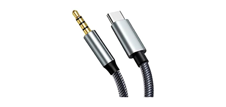 DLH DY-TU5360 câble audio 1 m USB C 3,5mm Noir