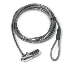 DICOTA D30885 câble antivol Noir, Acier inoxydable 2 m