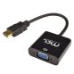 MCL CG-287C câble vidéo et adaptateur HDMI Type A (Standard) VGA (D-Sub) + 3,5 mm Noir