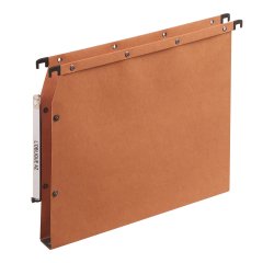 Dossier suspendu l'oblique azv ultimate kraft 240g armoire entraxe 330mm h275mm fond 30 porte-étiquette boîte 25 unités