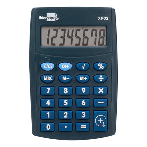 Liderpapel XF02 calculadora Bolsillo Calculadora básica Azul