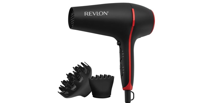 Revlon RVDR5317E asciuga capelli 2000 W Nero, Rosso