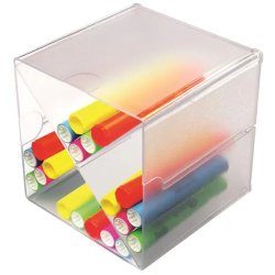 Système modulable Cube séparation en X, 4 compartiments - dimensions L 15,2 x H 15,2 x P 15,2 cm