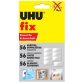 Pastilles adhésives fix, double face, blanc, colle