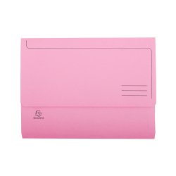 Paquet 50 chemises à poche SUPER en carte 210 g. Coloris Rose clair