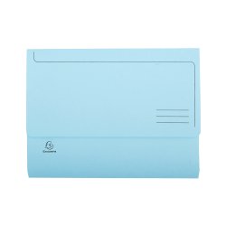 Paquet 50 chemises à poche SUPER en carte 210 g. Coloris Bleu clair