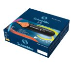 Surligneur schneider job pointe biseautee rechargeable avec maxx 660 refill station  resiste evaporation orange