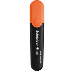 Surligneur schneider job pointe biseautee rechargeable avec maxx 660 refill station  resiste evaporation orange
