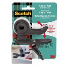 Dévidoir de ruban adhésif Clip & Twist, gris foncé