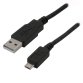 MCL MC922AHB-1M câble USB USB 2.0 USB A Micro-USB B Noir