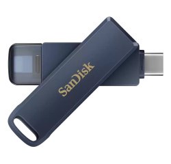 SanDisk iXpand lecteur USB flash 256 Go USB Type-C / Lightning 3.2 Gen 1 (3.1 Gen 1) Bleu