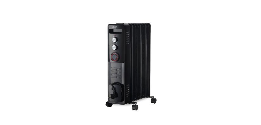 Argoclima WARM BLACK TT 9 Interno Bianco 2400 W Riscaldatore ambiente elettrico a olio