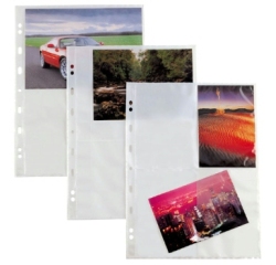 Buste forate Atla F porta foto - 8 spazi 10 x 15 cm - trasparente - Sei Rota - conf. 10 pezzi