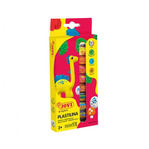 Etui de pâte à modeler PLASTILINA 10 x 15g couleurs assorties