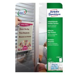 Pochette adhésive de signalisation, (L)221 x (H)304 mm