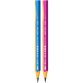 Crayon graphite bic d'apprentissage corps triangulaire mine ultra-solide hb 4mm coloris rose
