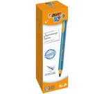 Crayon graphite bic d'apprentissage corps triangulaire mine ultra-solide hb 4mm coloris bleu