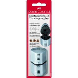 Faber-Castell 48253 pencil sharpener Manual pencil sharpener Black, Silver