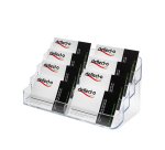 Porte-cartes de visite, 8 compartiments,transparent