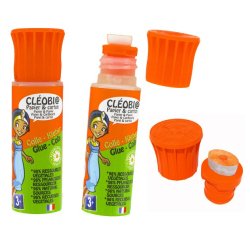 Colle scolaire cléopâtre cléobio liquide forte prise différée etendeur mousse rechargeable flacon 25g