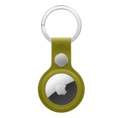 Apple MA7L4ZM/A funda protectora con llavero para localizador o rastreador GPS, amarillo