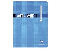 Cahier Dessin piqué 24x32cm 24 pages uni Couleur aléatoire - Bleu