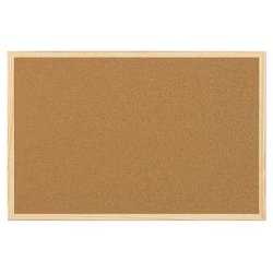 Tableau en Liège cadre bois, fixation fournie, livré avec 6 épingles - Format : L90 x H60 cm