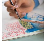 Boîte de 24 crayons de couleur aquarellables, couleurs assorties