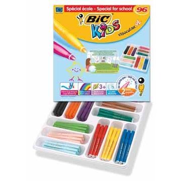 Feutre bic visacolor xl ecolutions pointe large 4,5 mmcoloris jaune