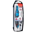 Compas maped stop&safe compas mine taille-mines type ciseaux coloris assortis coffret présentoir 10 unités